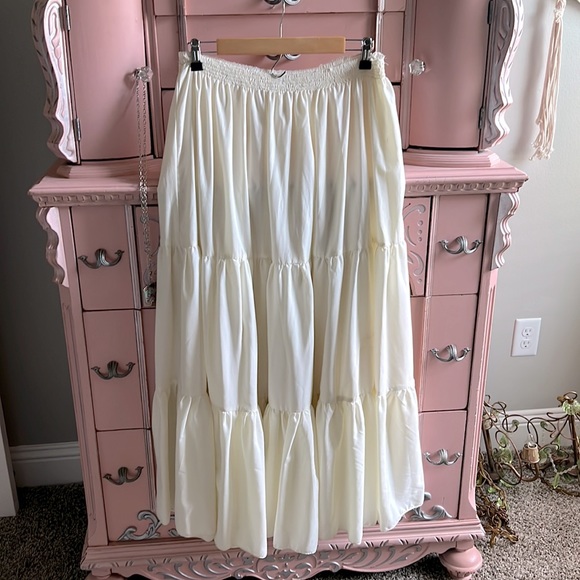Skirts Gypsy Tiered Broomstick Maxi Skirt Poshmark